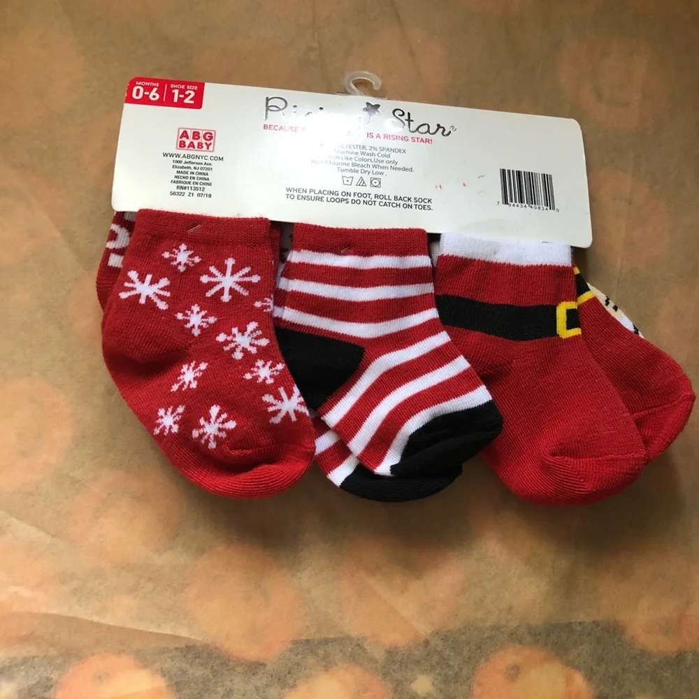 Holiday Set Santa Christmas Socks